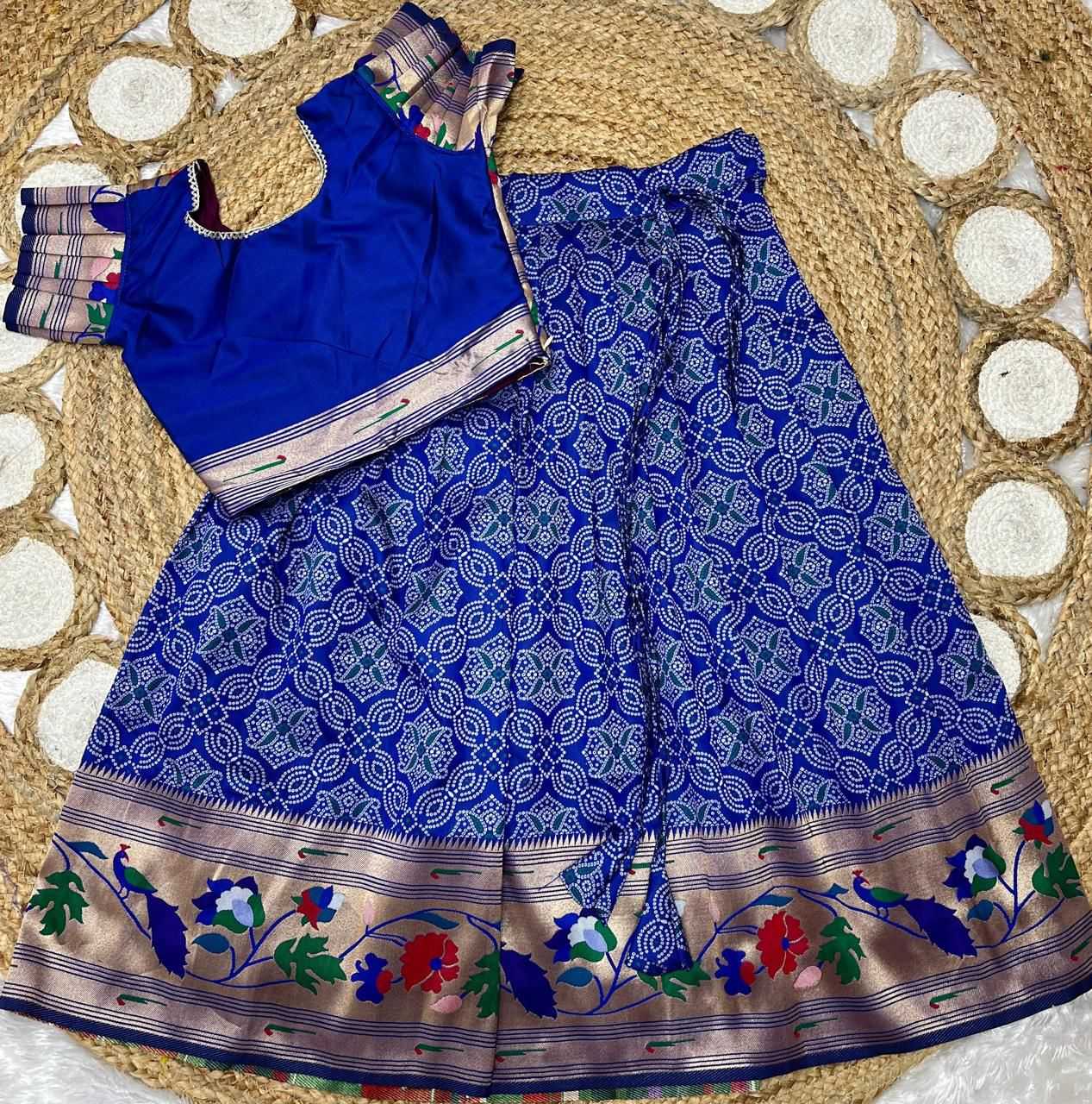 Soft Silk Kids Lehenga