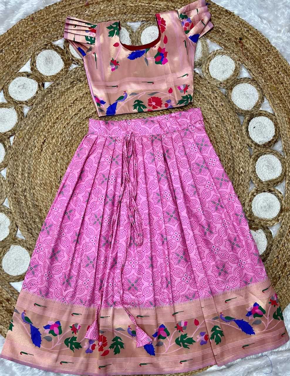 Soft Silk Kids Lehenga