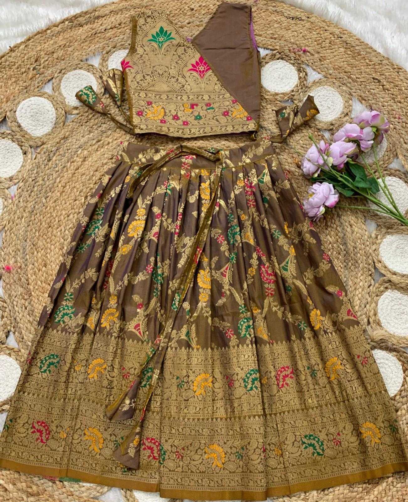 Paithani Silk Kids Lehenga