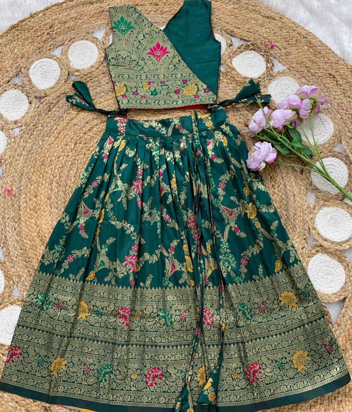 Paithani Silk Kids Lehenga