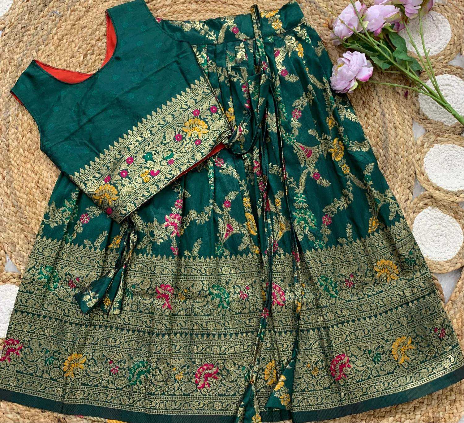 Paithani Silk Kids Lehenga