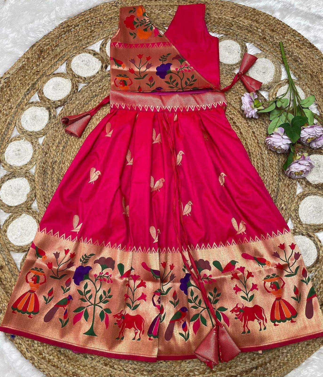 Paithani Silk Kids Lehenga
