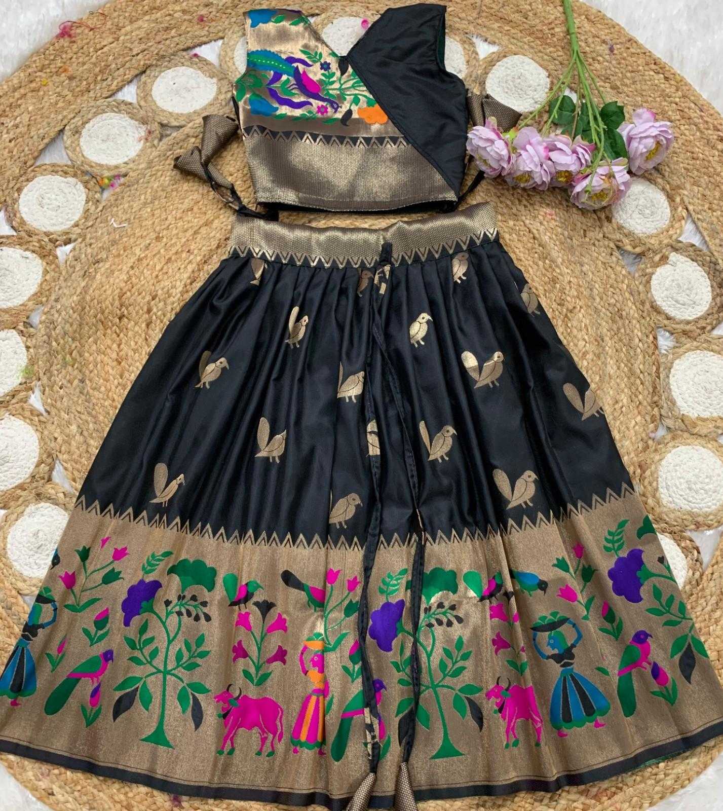Paithani Silk Kids Lehenga