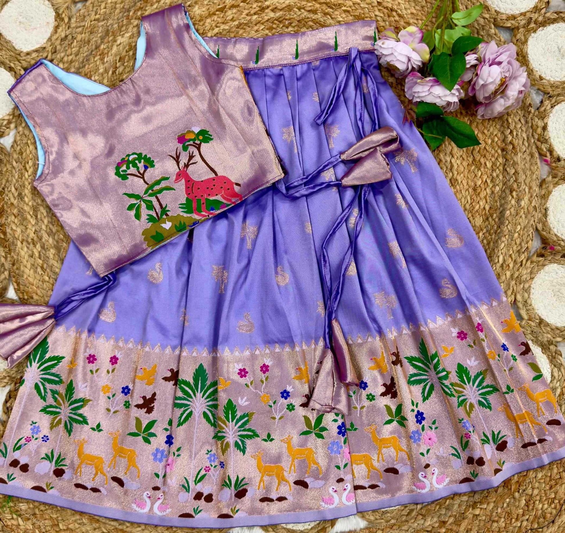 Soft Silk Kids Lehenga