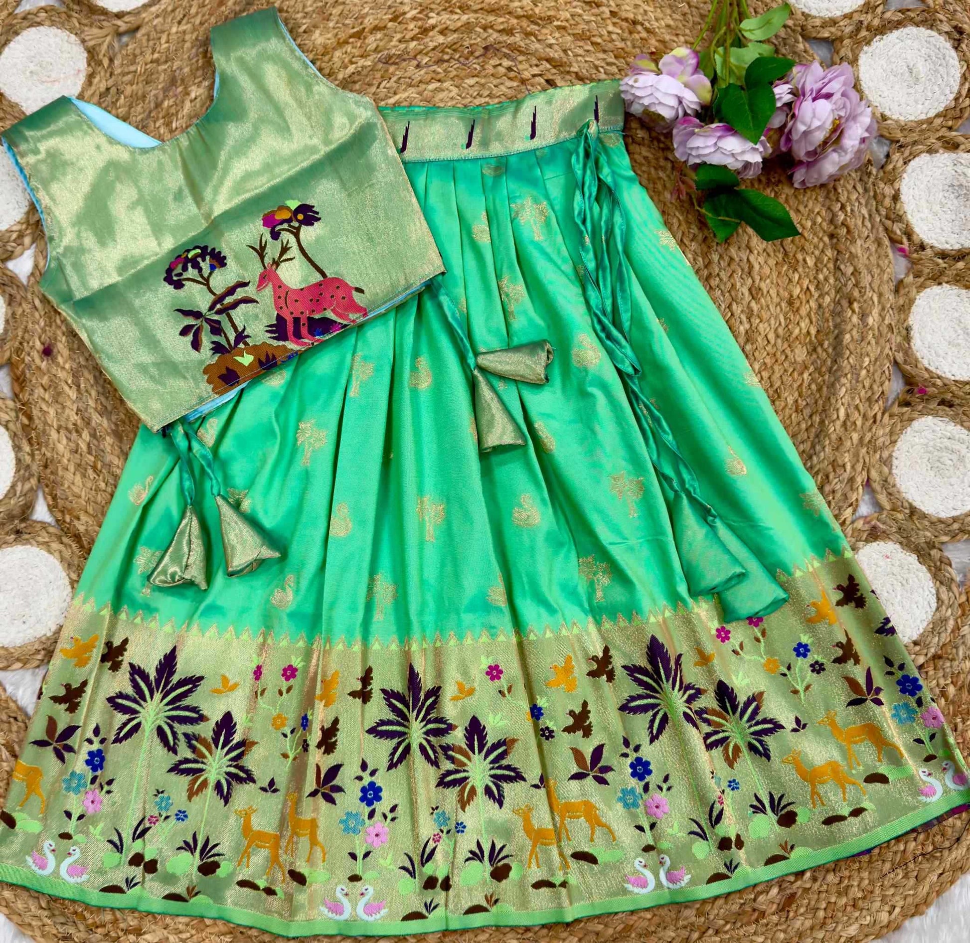 Soft Silk Kids Lehenga