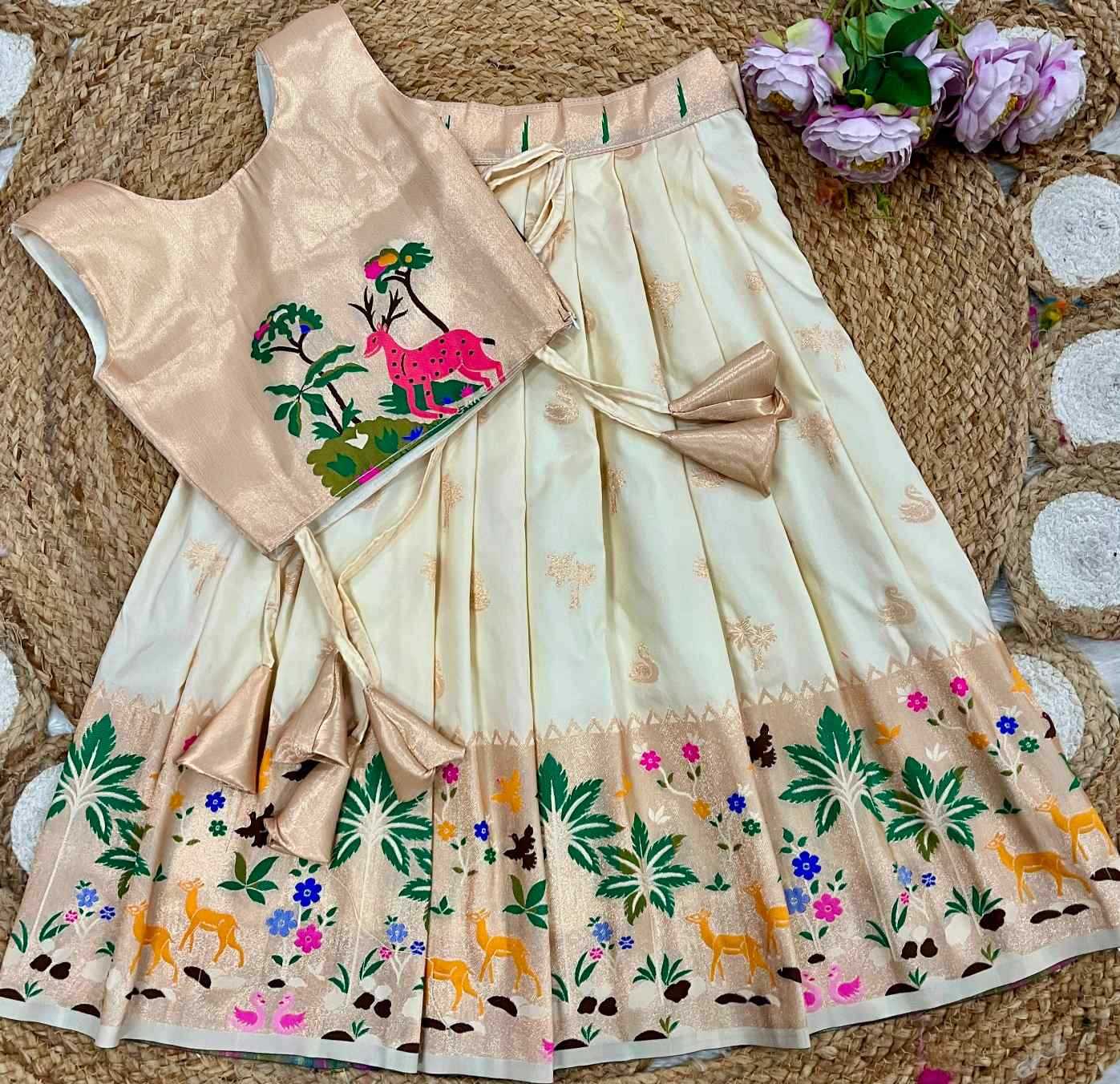 Soft Silk Kids Lehenga