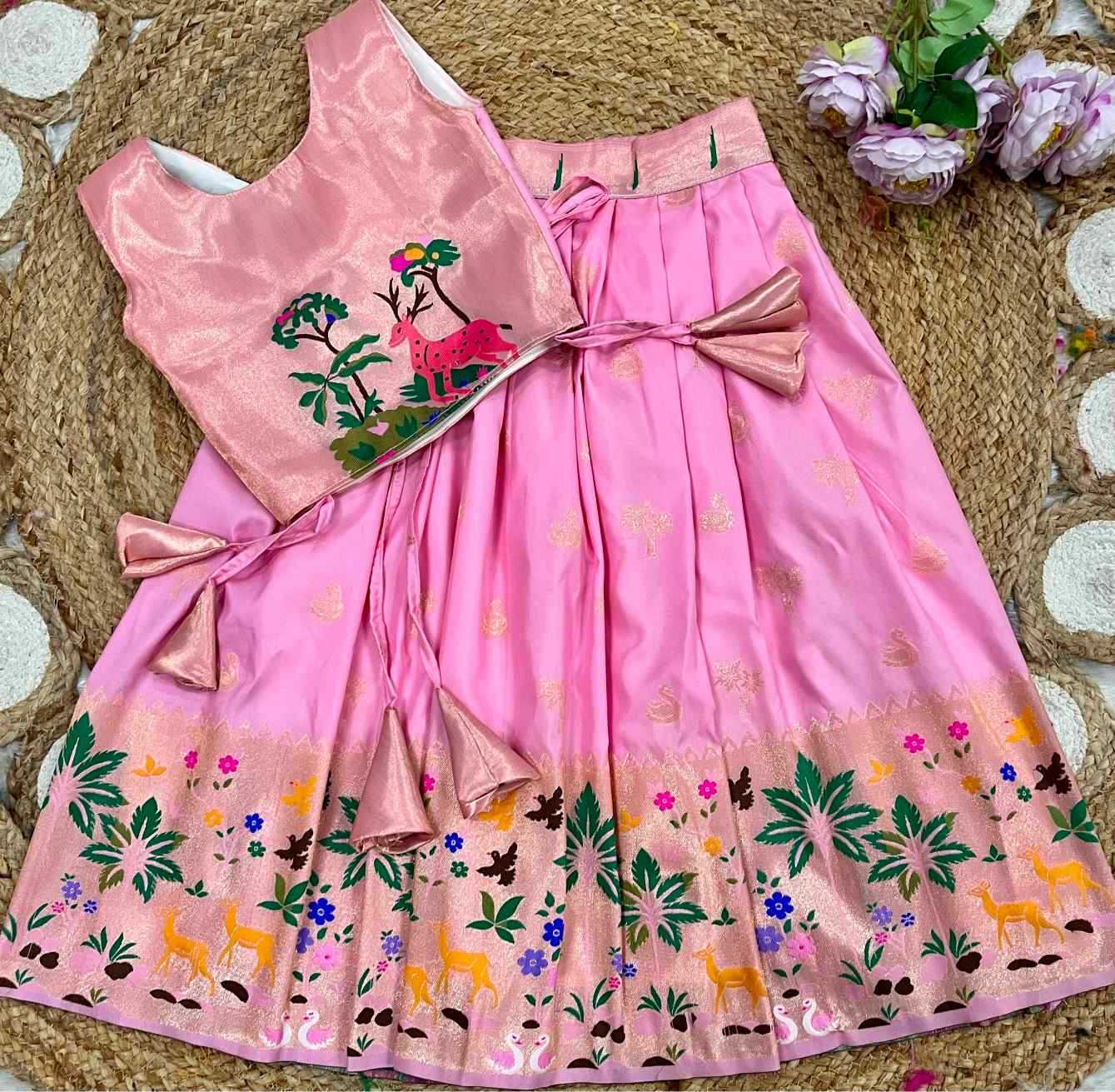 Soft Silk Kids Lehenga