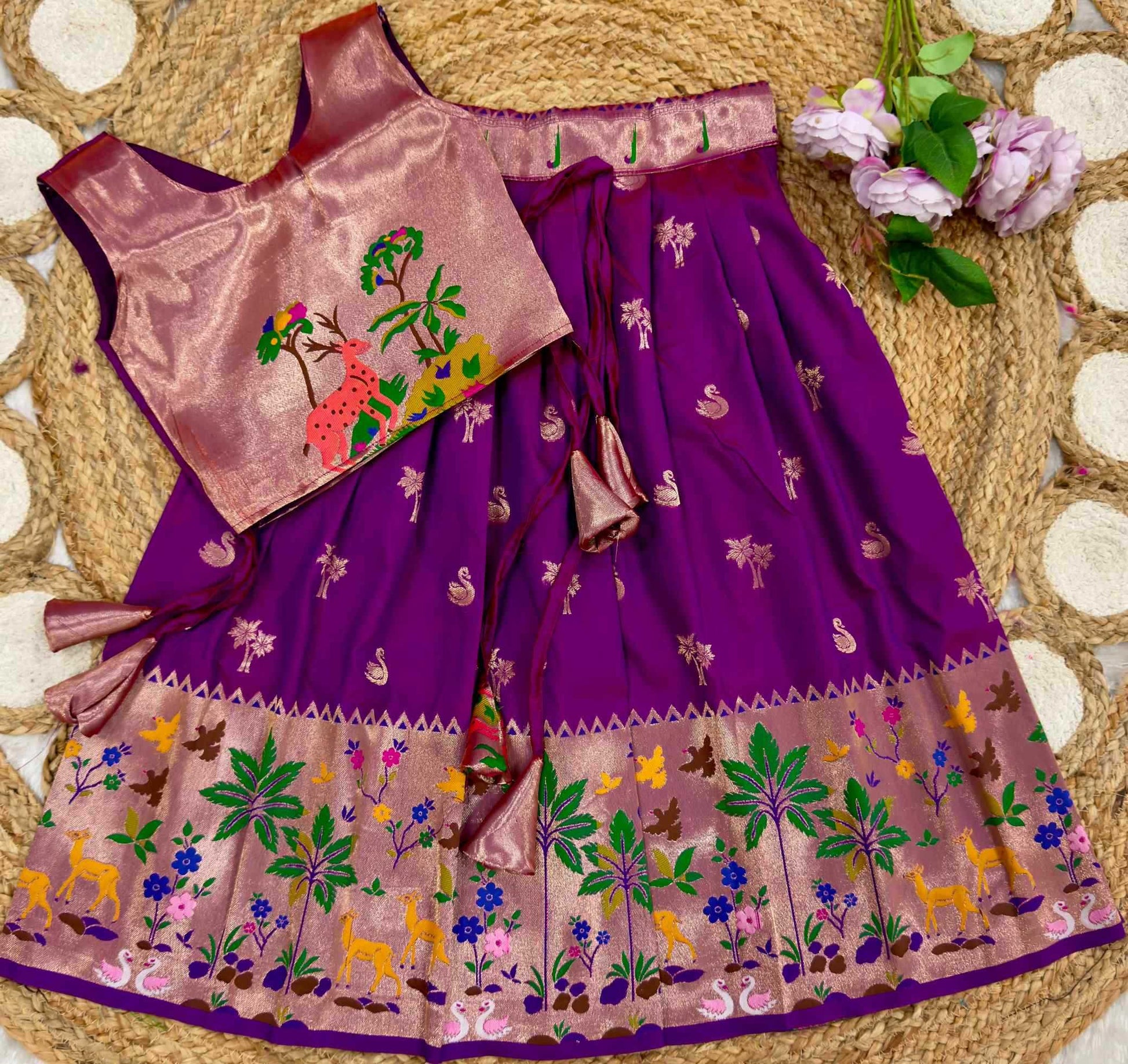 Soft Silk Kids Lehenga