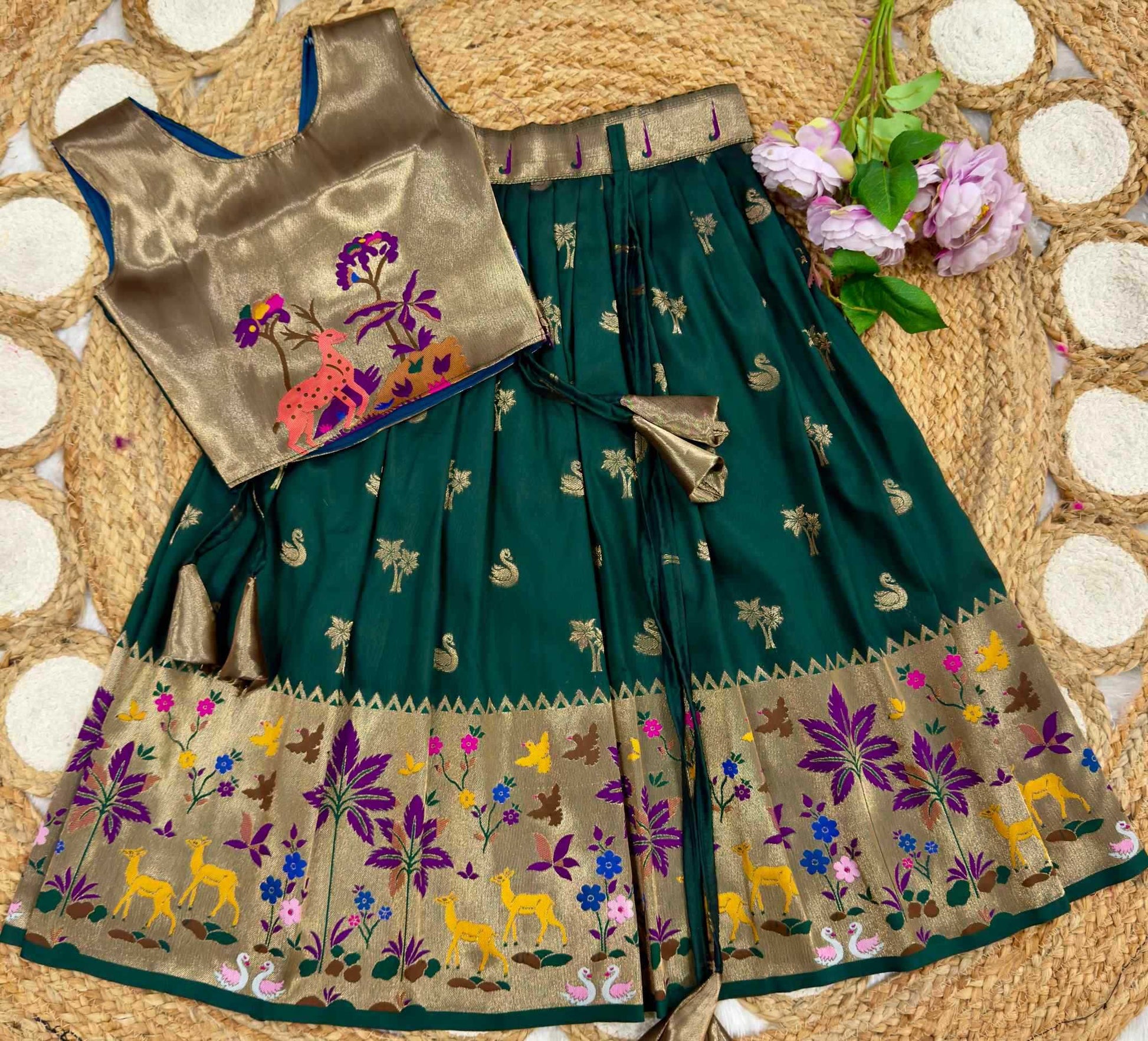 Soft Silk Kids Lehenga