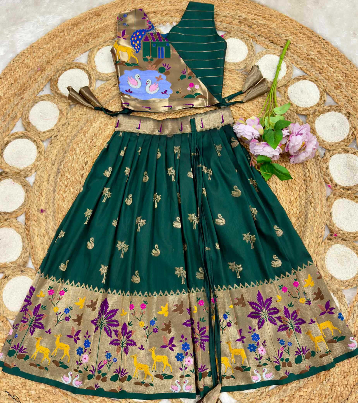 Soft Silk Kids Lehenga