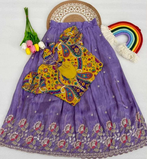 Dussura Viscose Kids Lehenga