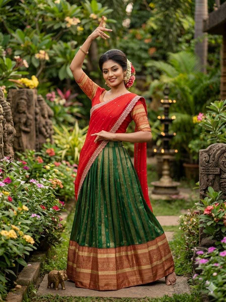 Rangoli Silk Designer Lehenga