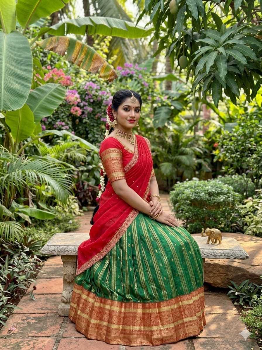Rangoli Silk Designer Lehenga