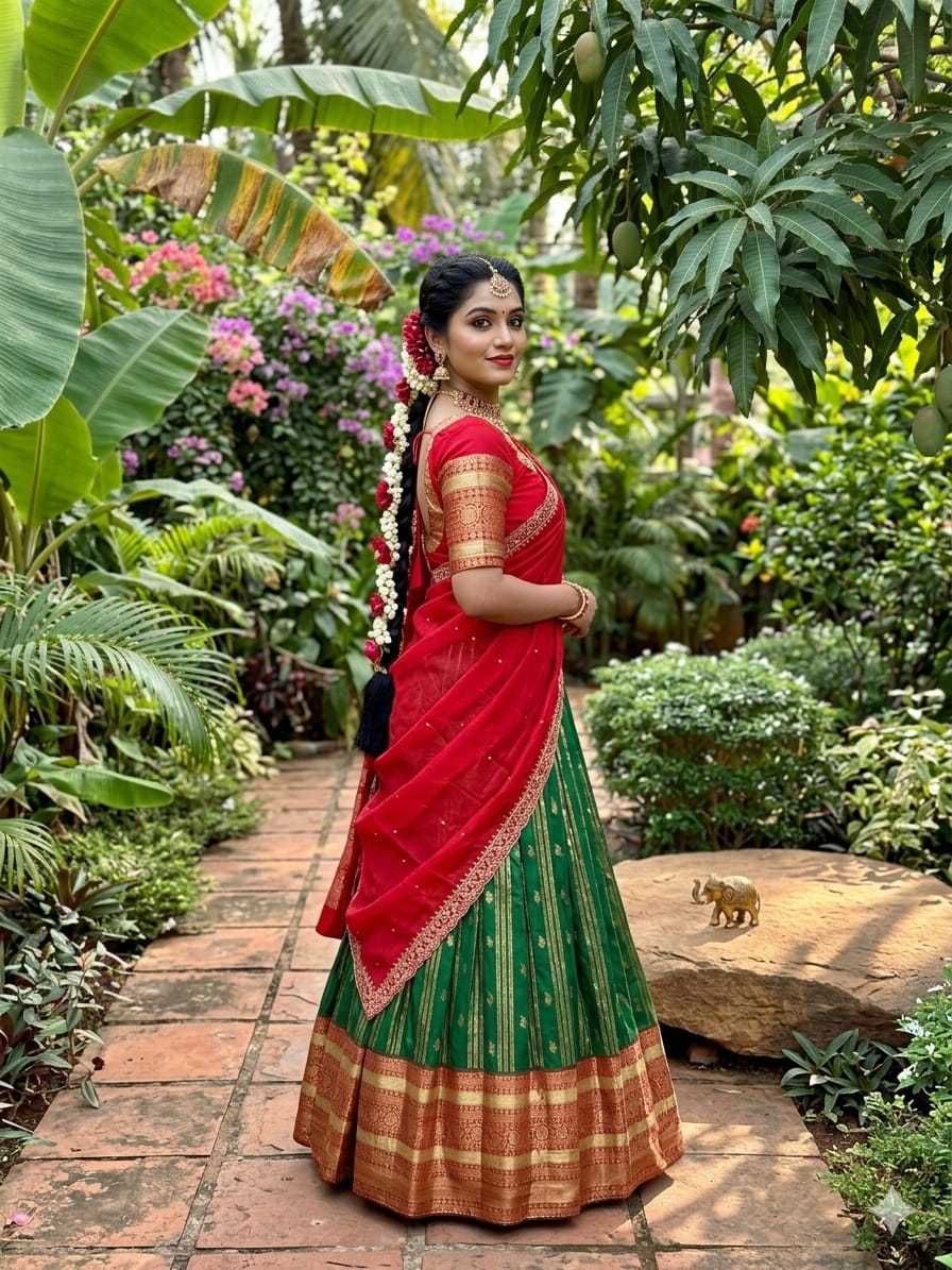 Rangoli Silk Designer Lehenga
