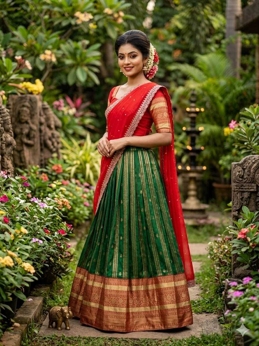 Rangoli Silk Designer Lehenga