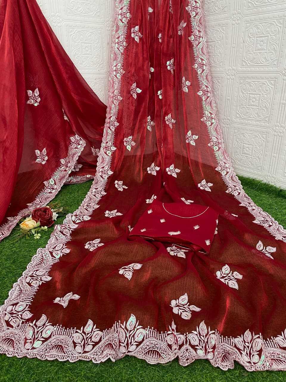 Chiffon Party Wear Silk Saree