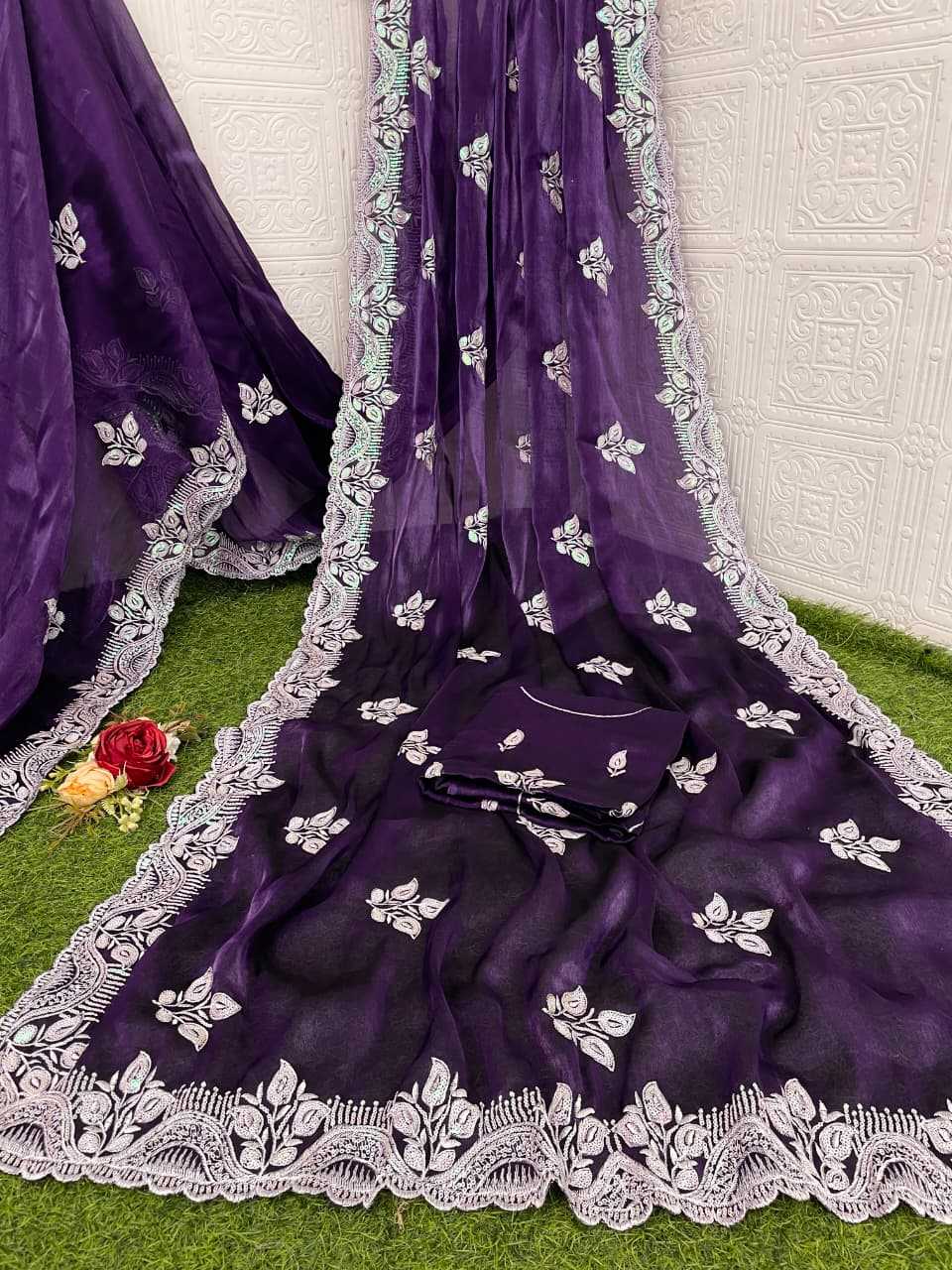 Chiffon Party Wear Silk Saree