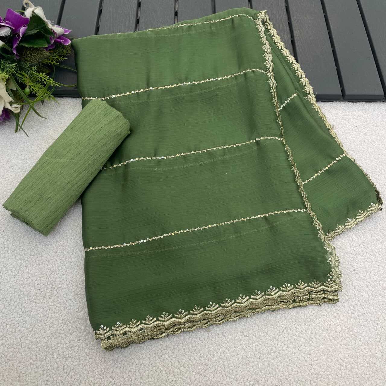 Chiffon Sequence Saree