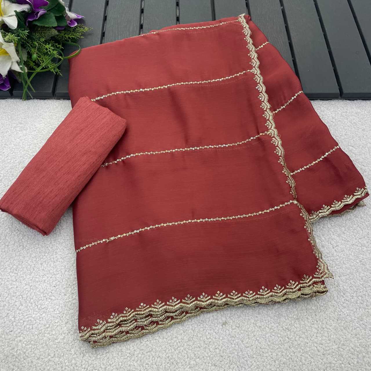Chiffon Sequence Saree