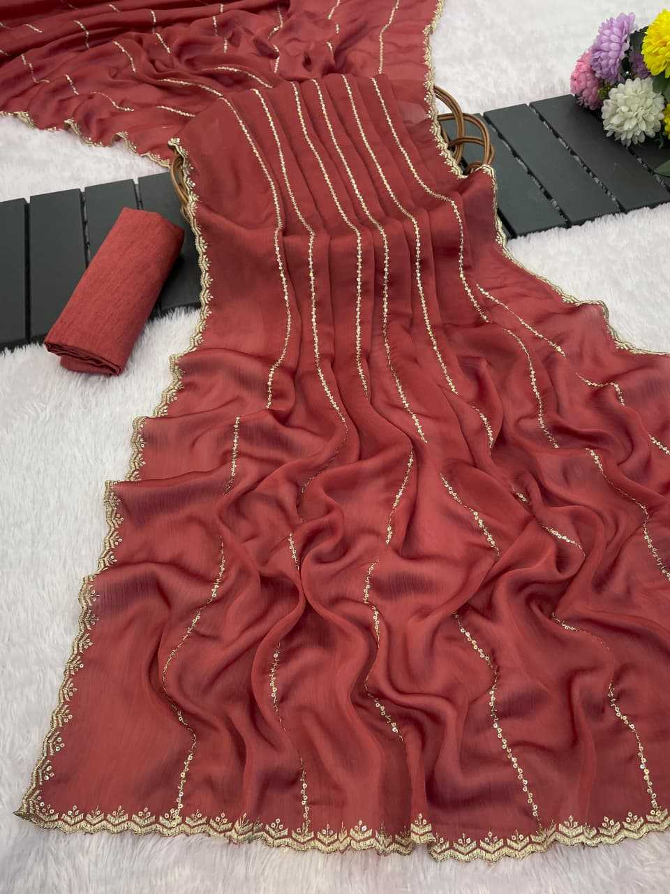 Chiffon Sequence Saree