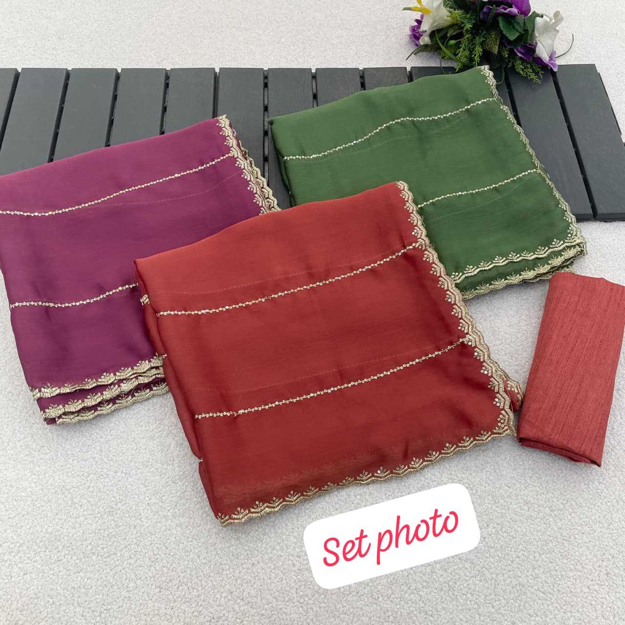 Chiffon Sequence Saree