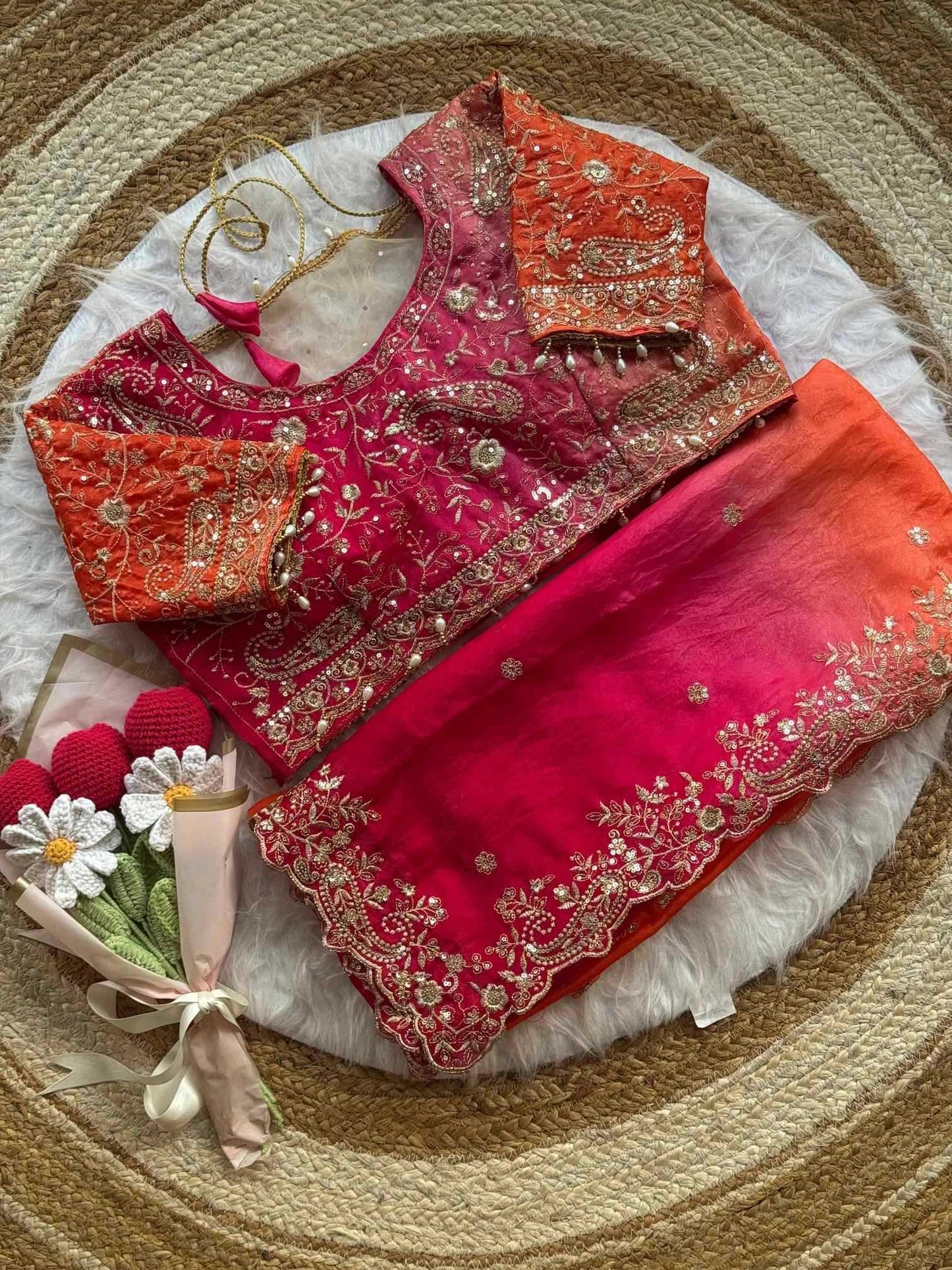Satin Silk Party Wear Saree