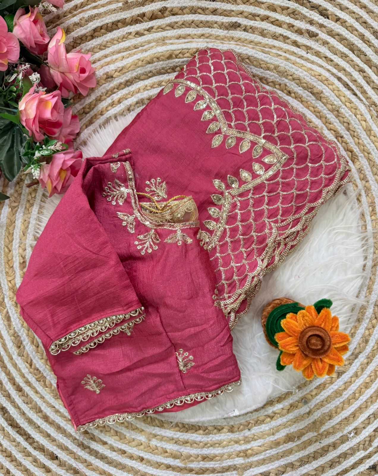 Vichitra Silk Designer Saree