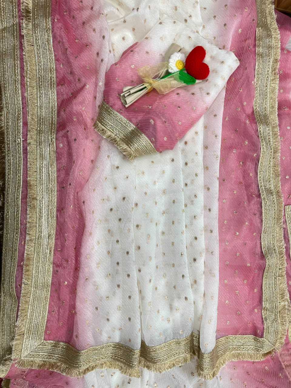 Satin Butta Saree