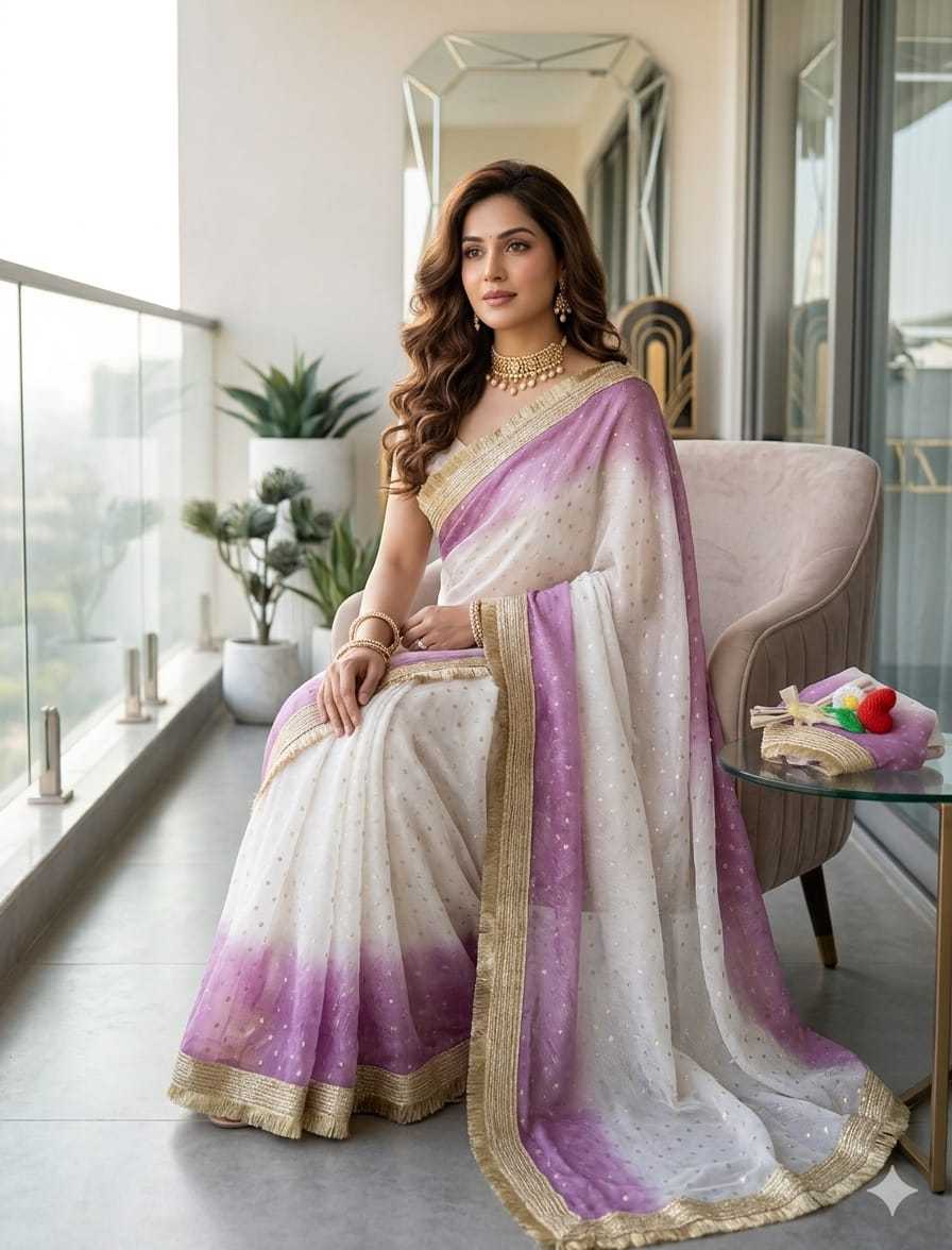 Satin Butta Saree