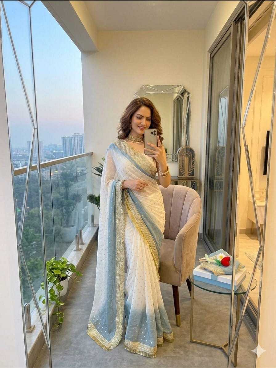 Satin Butta Saree