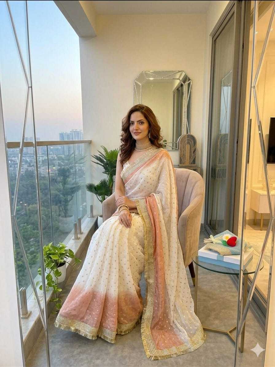 Satin Butta Saree