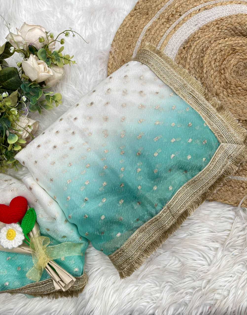 Satin Butta Saree