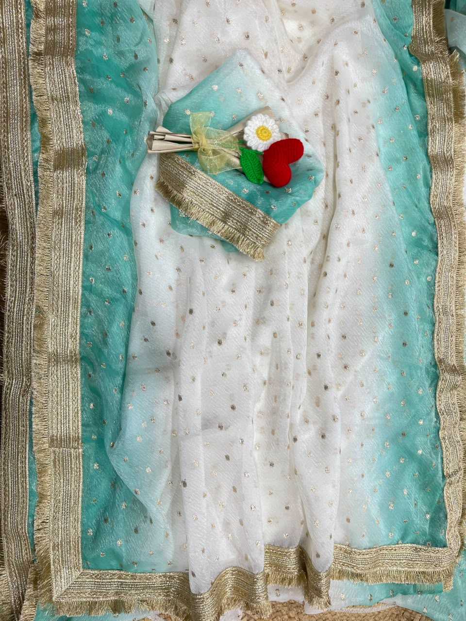 Satin Butta Saree
