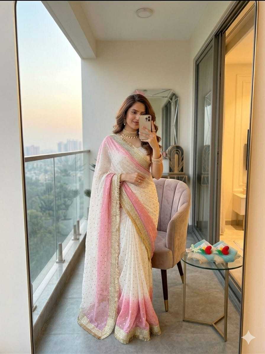 Satin Butta Saree