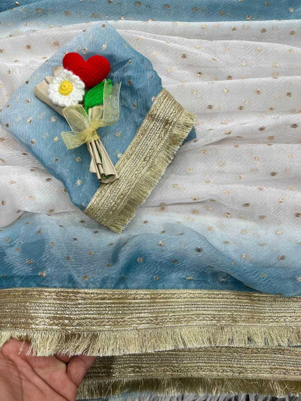 Satin Butta Saree