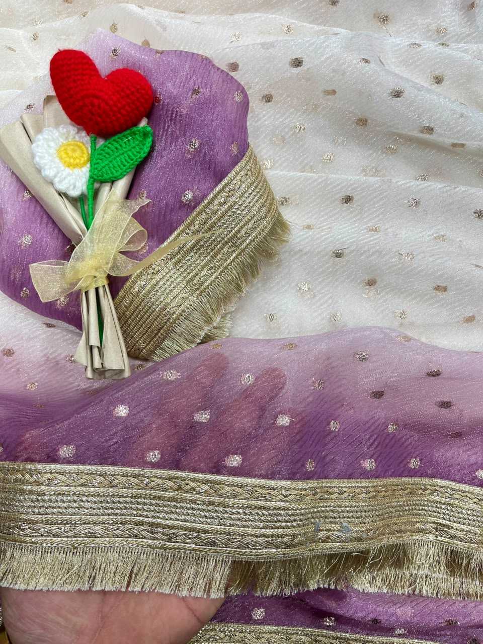 Satin Butta Saree