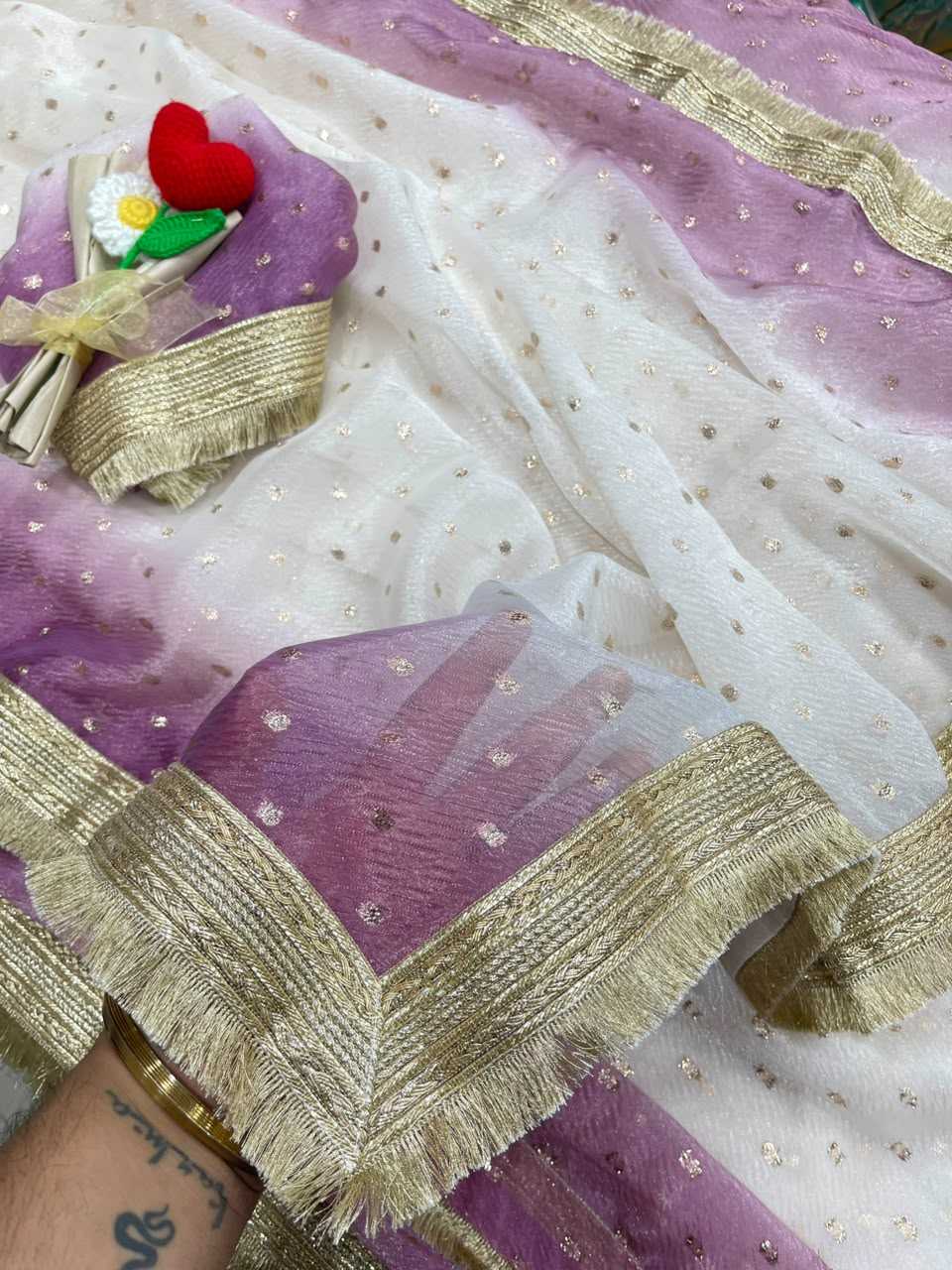 Satin Butta Saree