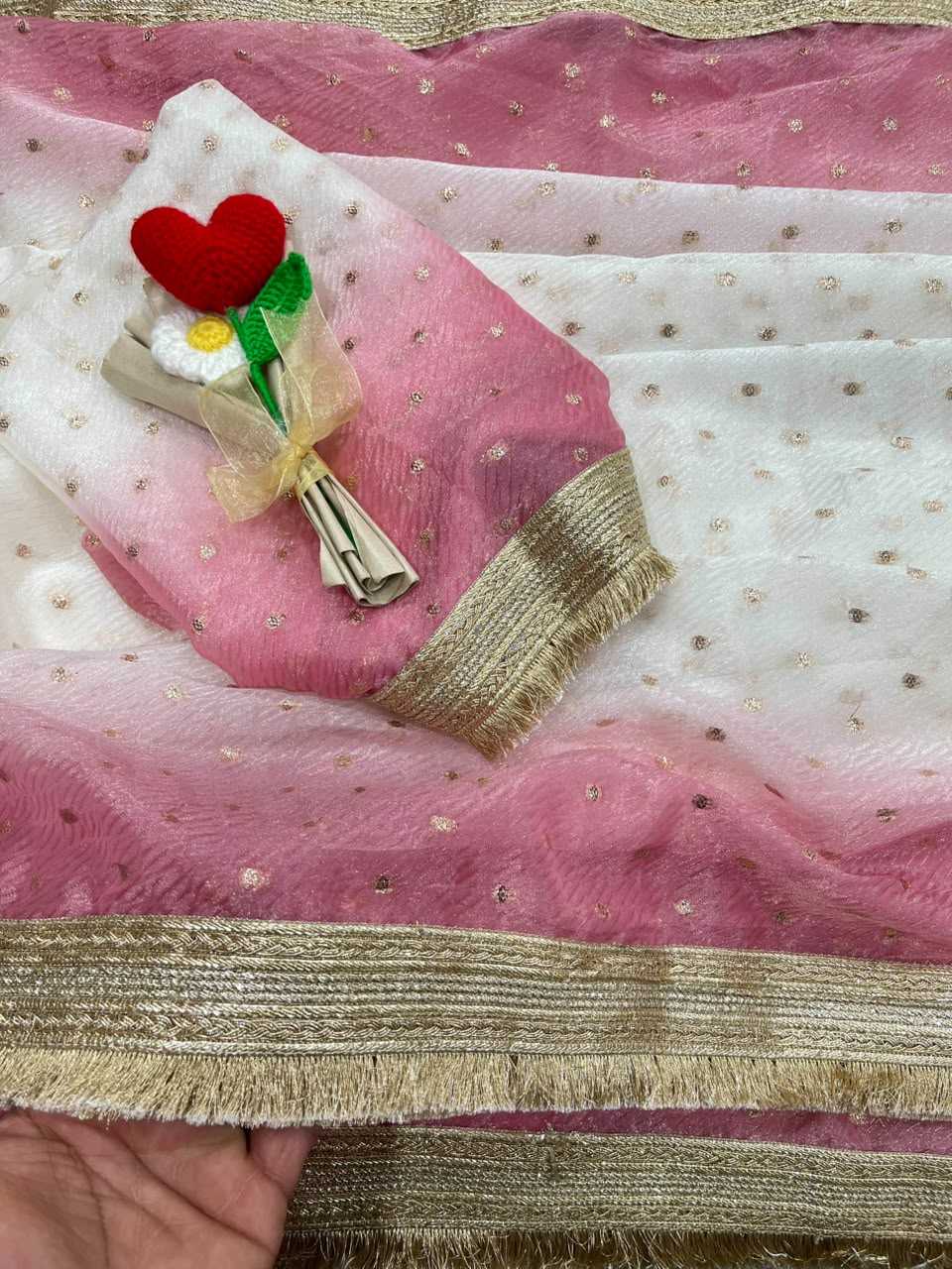 Satin Butta Saree