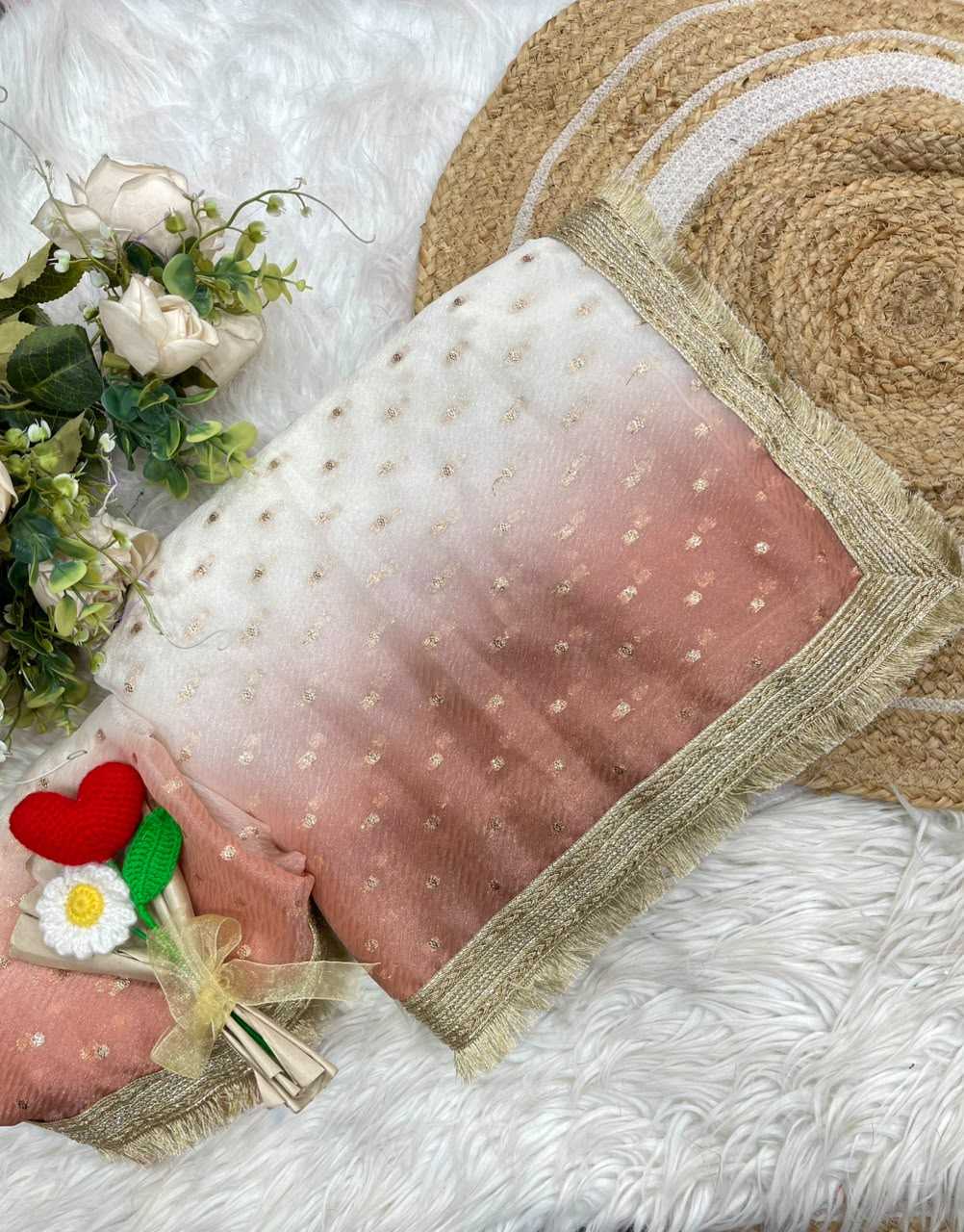 Satin Butta Saree