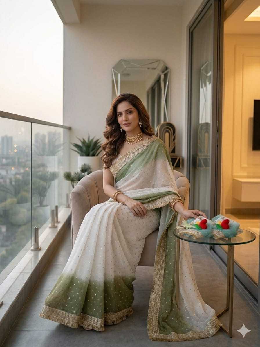 Satin Butta Saree