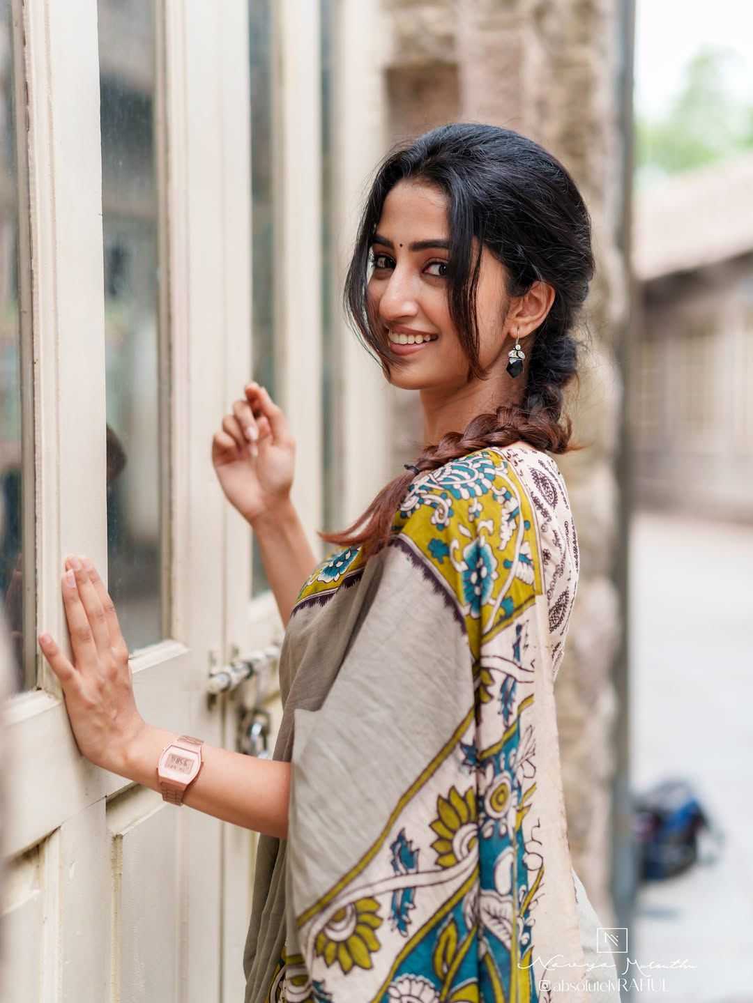 Linen Printed Saree