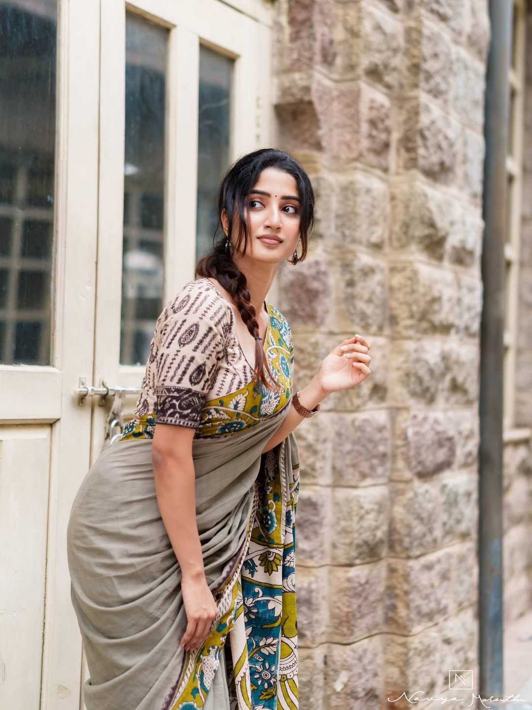 Linen Printed Saree