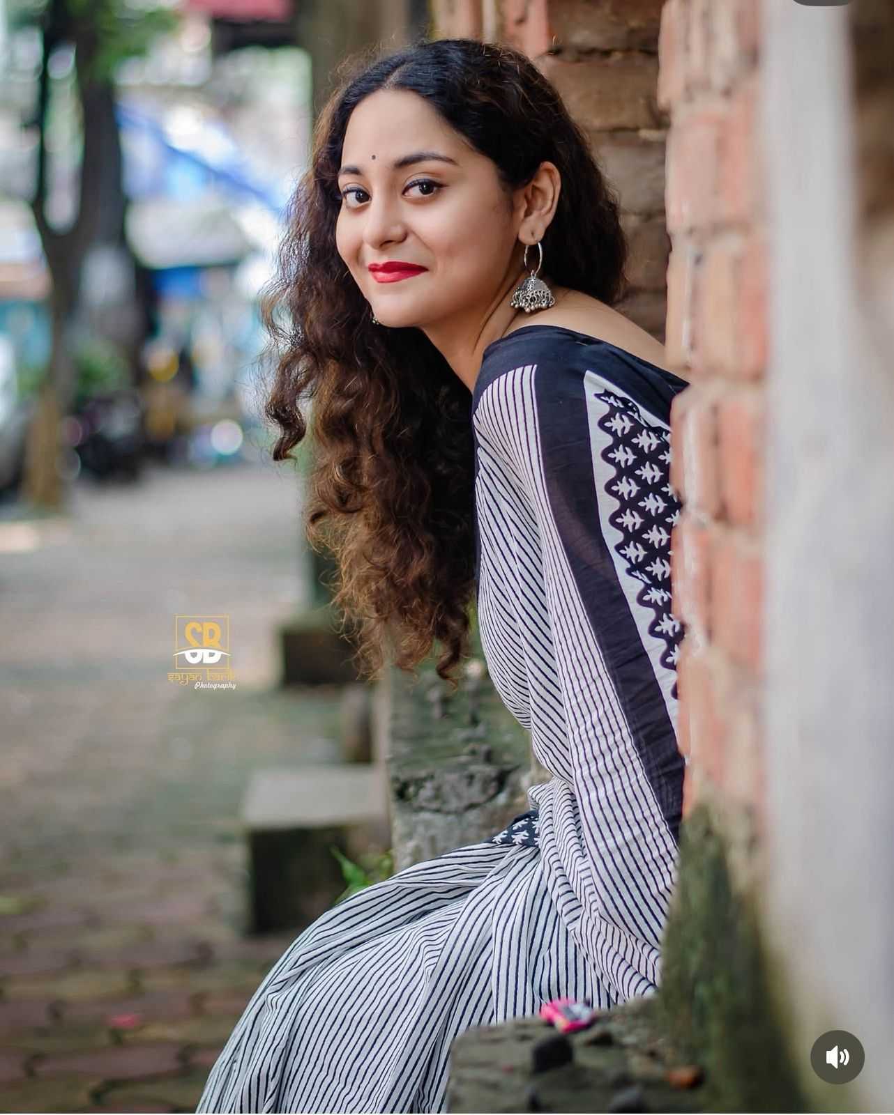 Linen Printed Saree