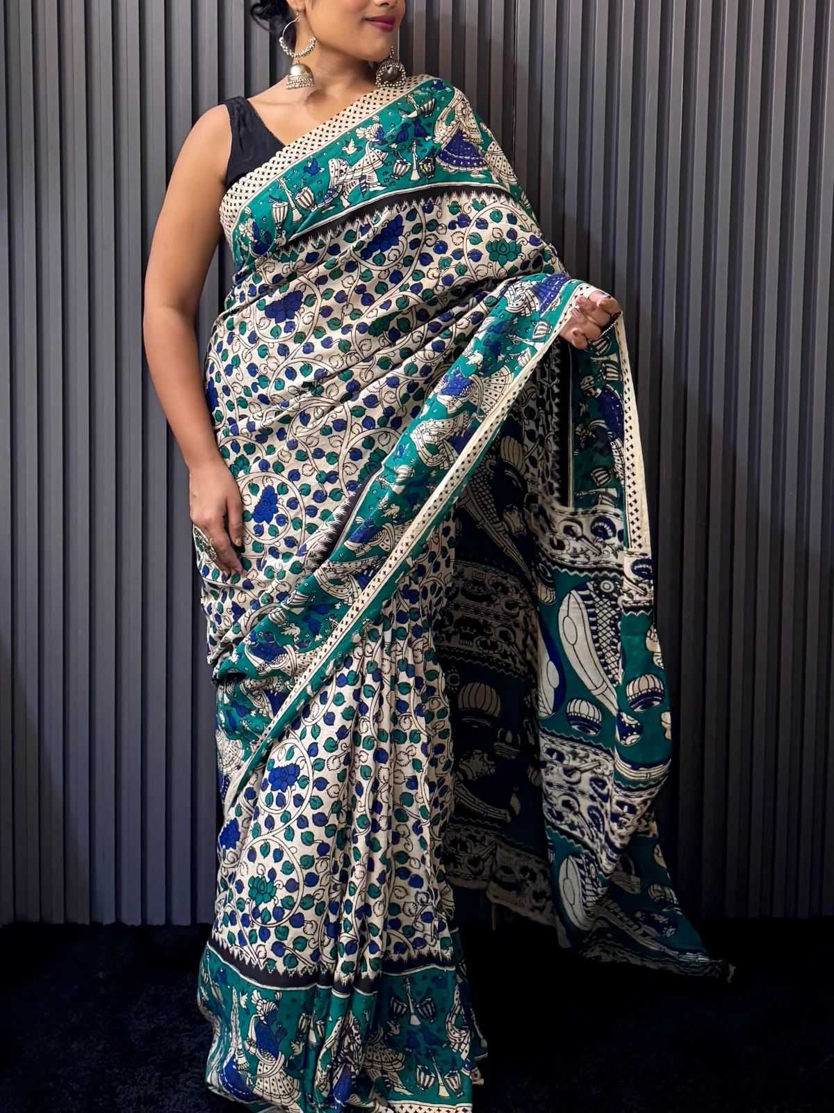 Linen Printed Saree