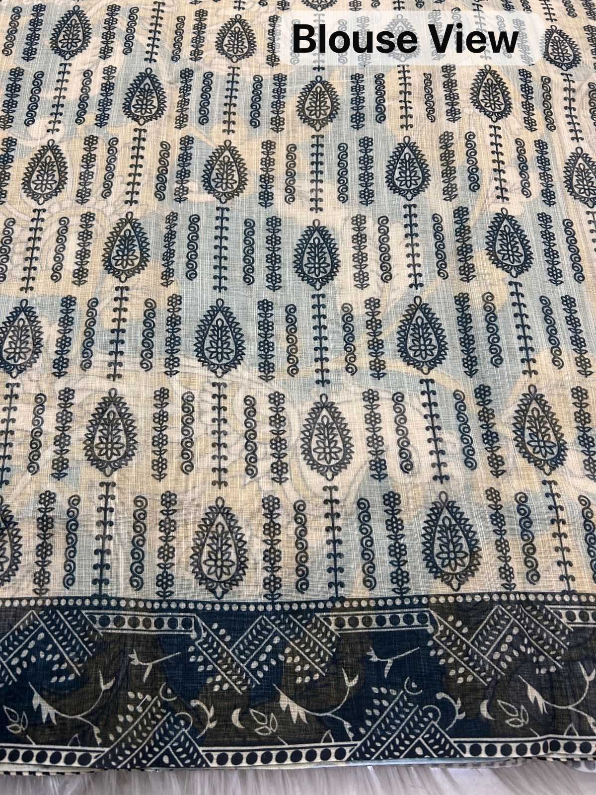 Linen Printed Saree