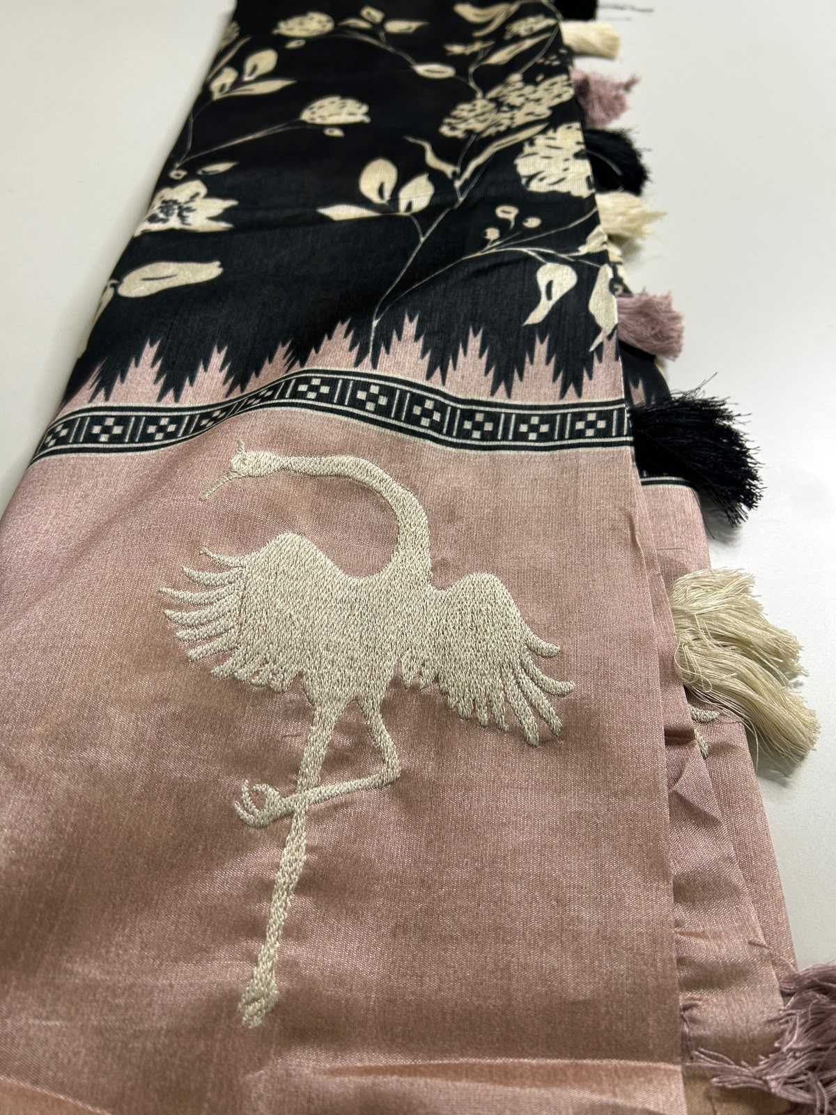 Tussar Silk Printed Saree