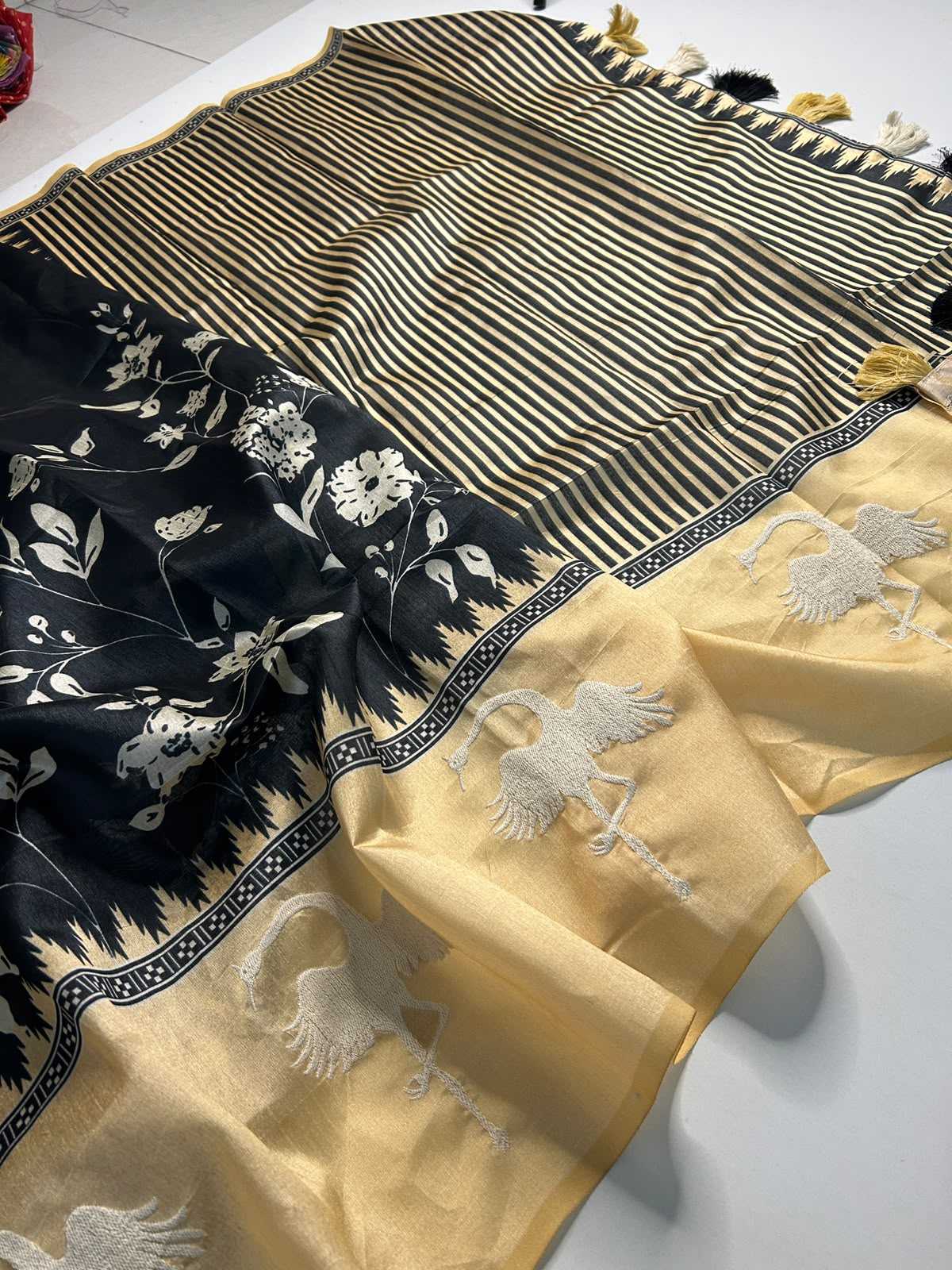Tussar Silk Printed Saree
