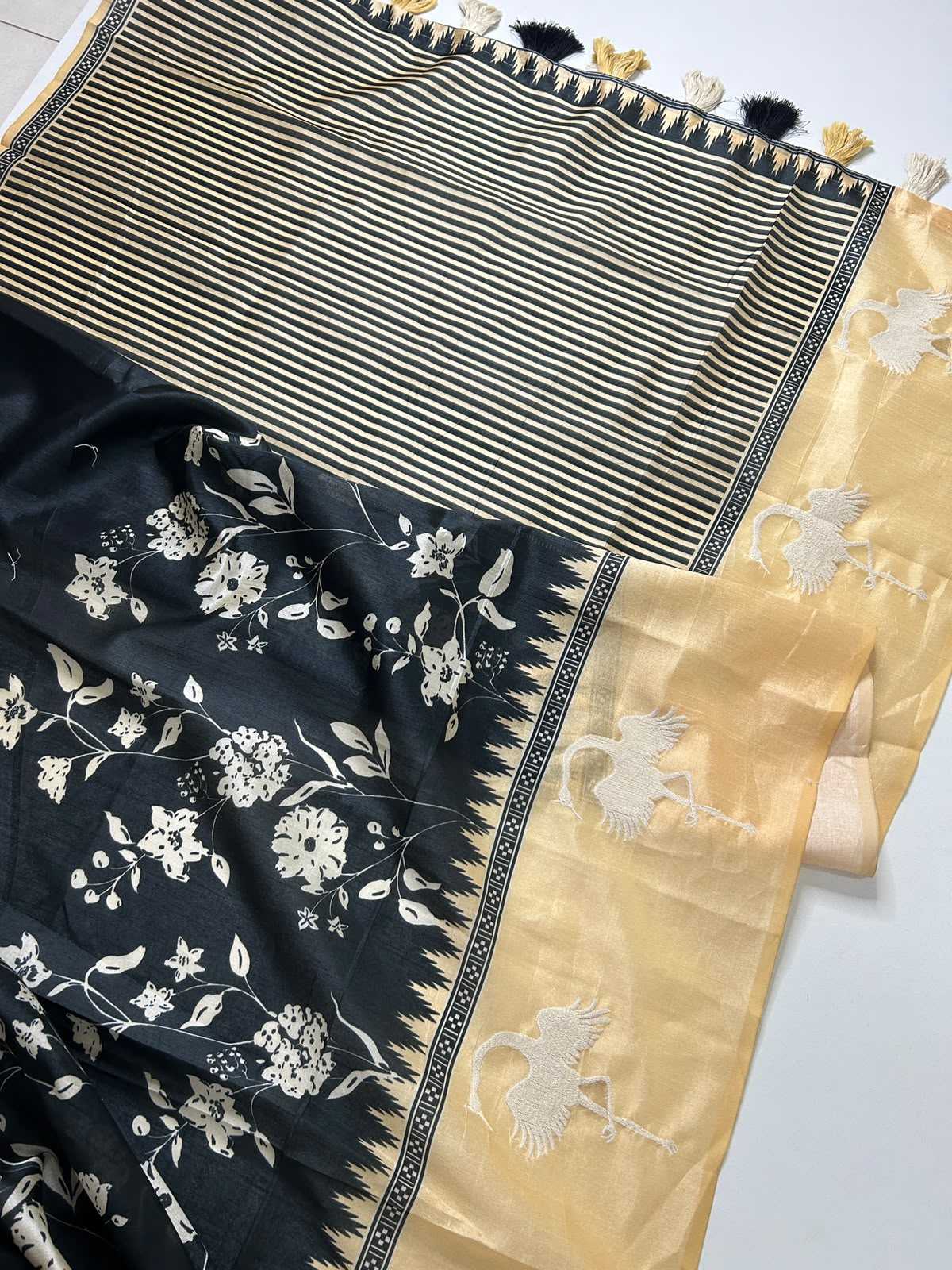 Tussar Silk Printed Saree