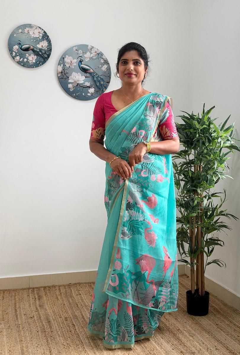 Printed Saree