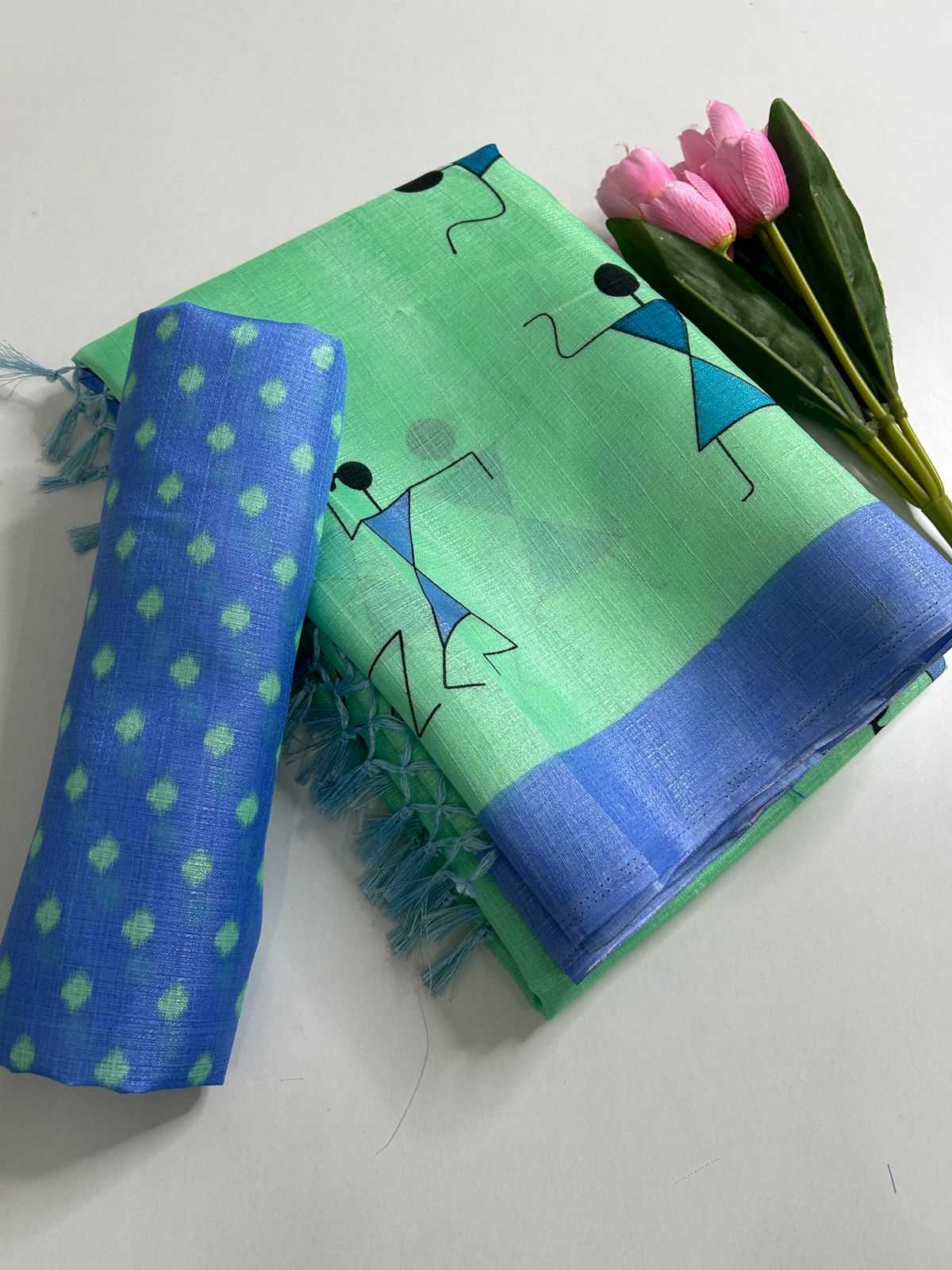 Khadi Cotton Printed Saree